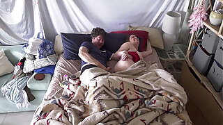 Stepson wakes up with stepmom in be transferred to bed and fucks be transferred to wrong hole