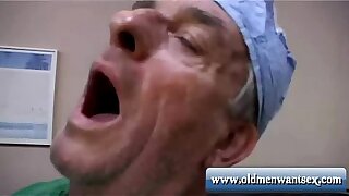 Old bloke Doctor fucks patient