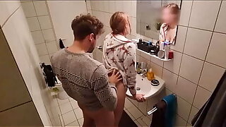 Just Let It Happen - Teen StepSister Hard Fucked In The WC And They Got Caught